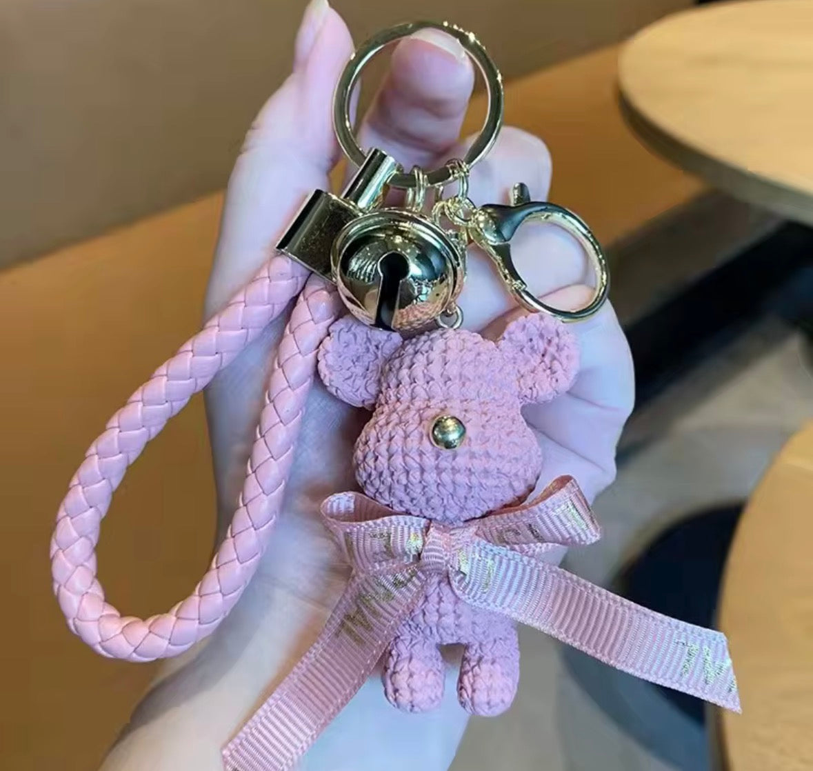 מחזיק מפתחות בצורת דובי